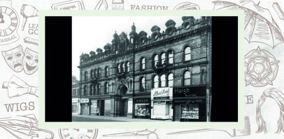 Civic Hall and shops in 1963 (ref YOC 3749)