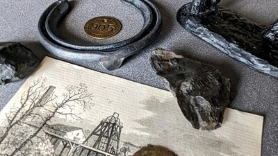 various coal mining memorabilia