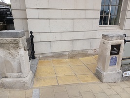 The entrance to Experience Barnsley Museum showing a wheelchair accessible ramp