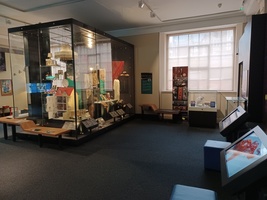 Experience Barnsley Museum main gallery showing a display from a distance
