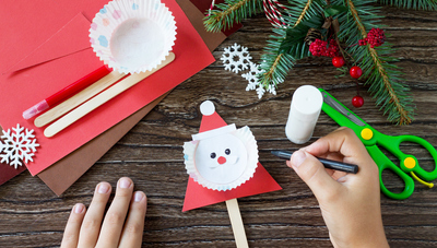 Crafts from a traditional 1970s Christmas